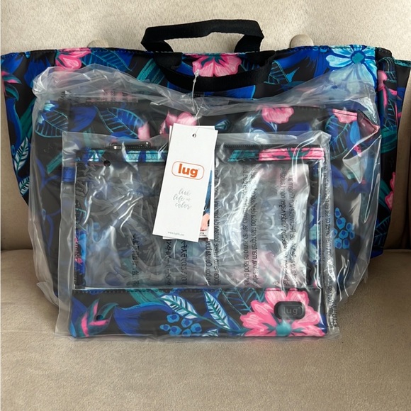 NWT Lug Chariot 3-Piece Handbag Organizer in Resort Black 🌸 - Picture 3 of 12